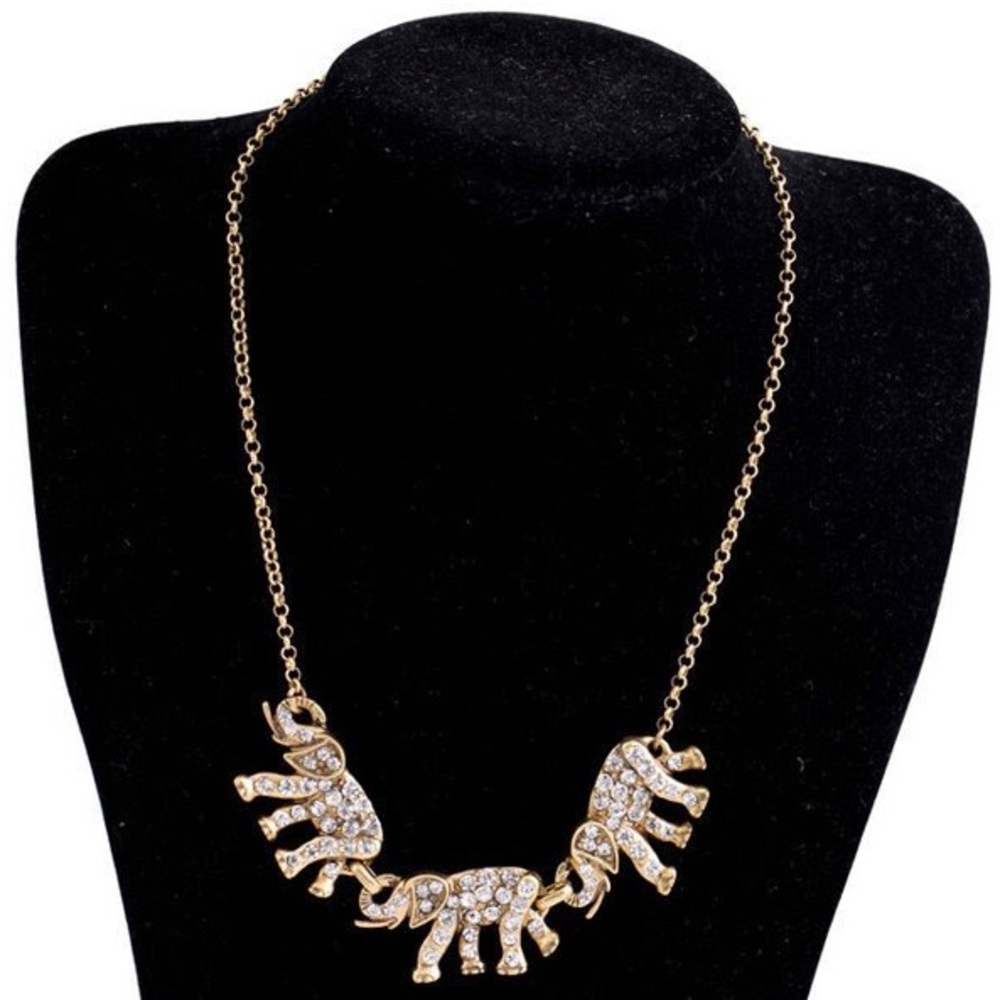 J Crew Elephant Necklace